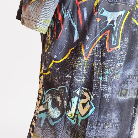 Robert Cavalli Paint Monogram-Print T-shirt - Picture 13 of 14